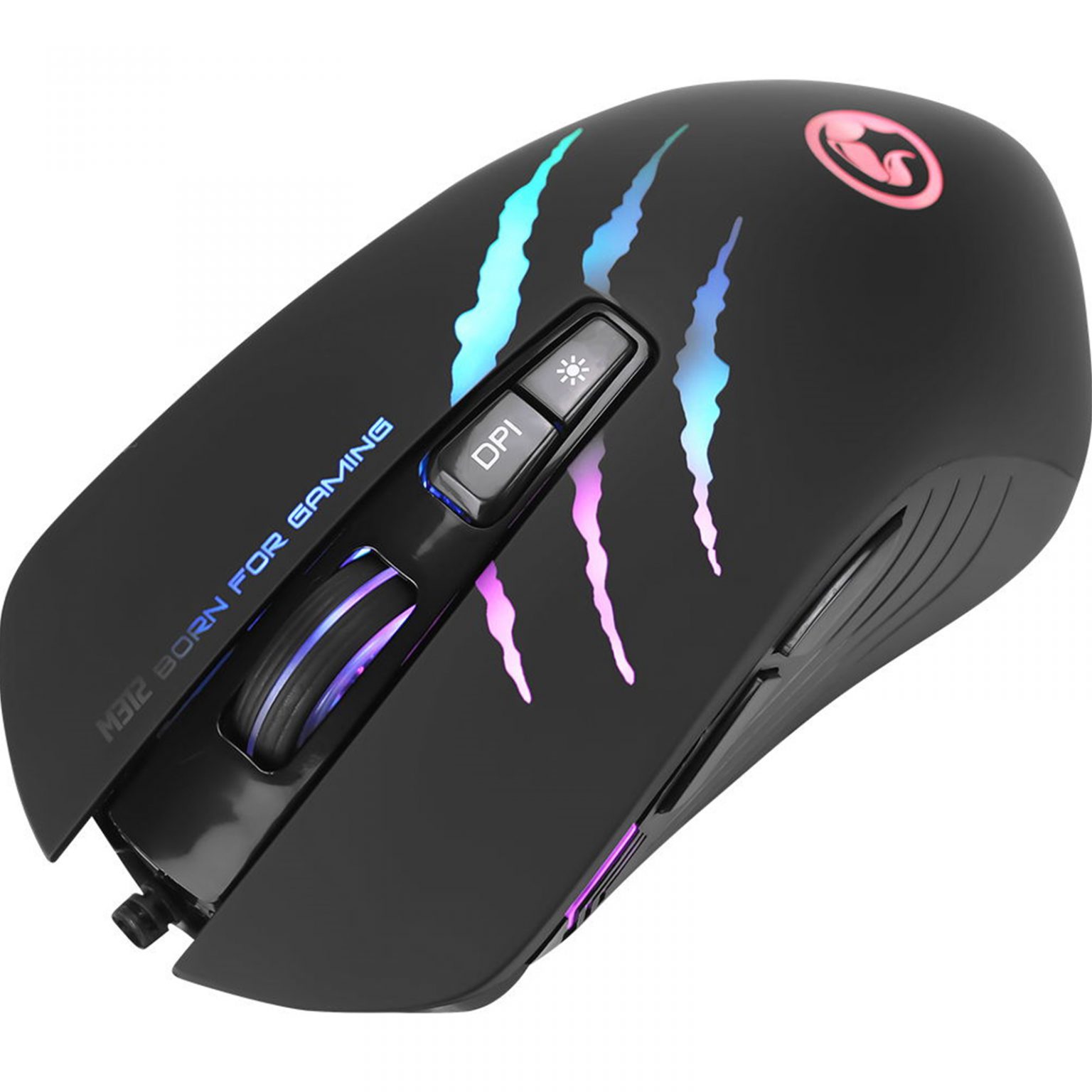 Marvo Scorpion M312 USB RGB LED Black Programmable Gaming Mouse   M312 3 1536x1536 